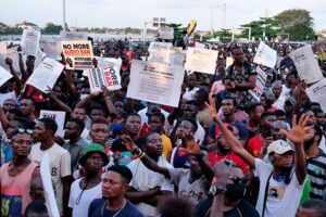 protesters President's Address