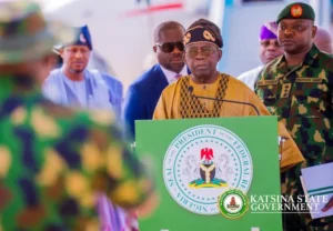 Tinubu Visits troops